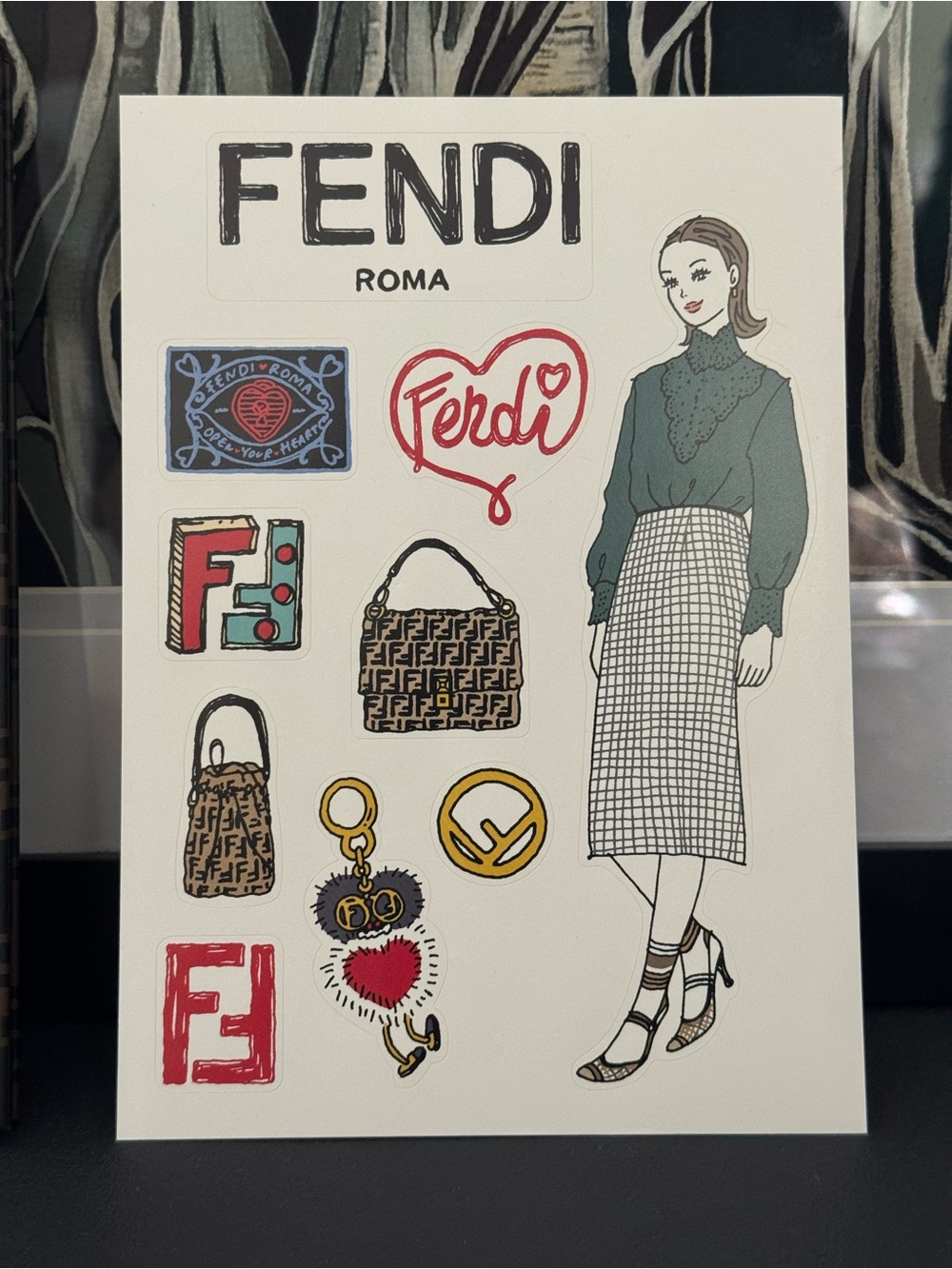 Fendi Notebook & Sticker Set - Picture 2 of 10